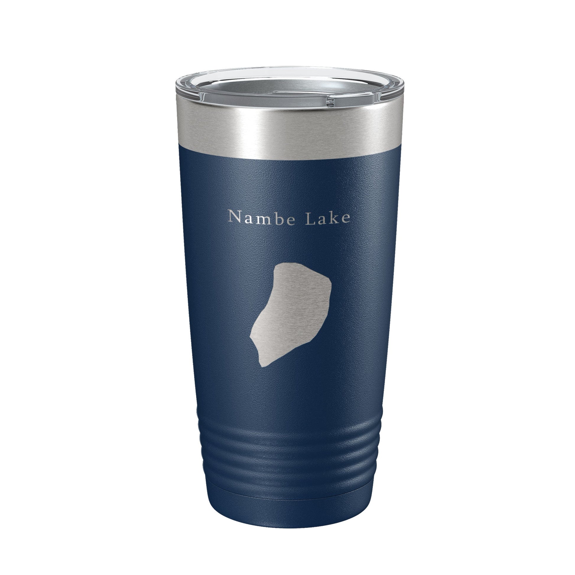 Nambe Lake Map Tumbler Travel Mug Insulated Laser Engraved Coffee Cup New Mexico 20 oz-2
