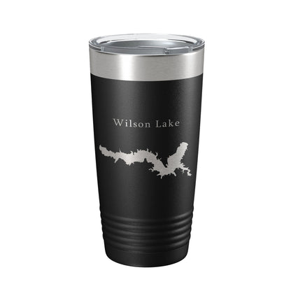 Wilson Lake Map Tumbler Travel Mug Insulated Laser Engraved Coffee Cup Kansas 20 oz-5