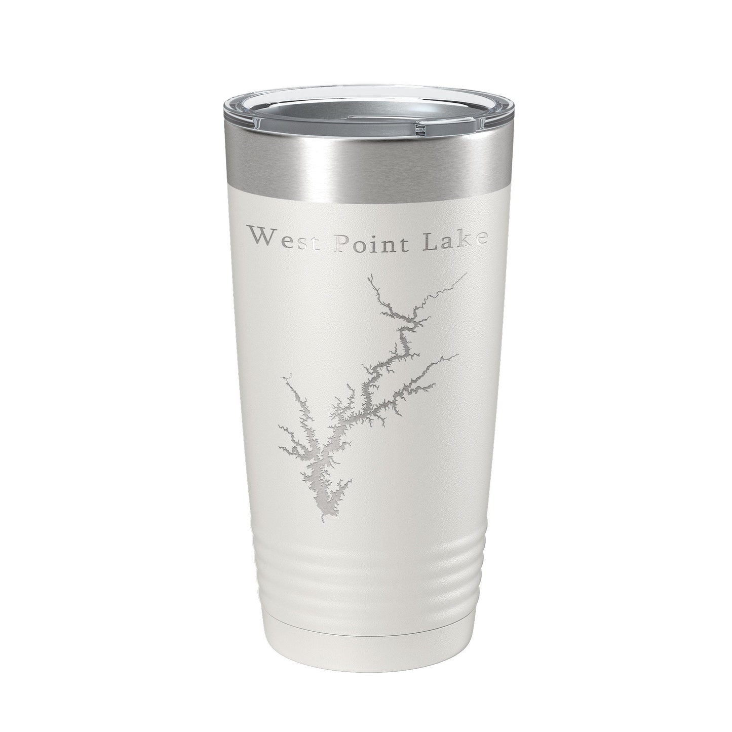West Point Lake Map Tumbler Travel Mug Insulated Laser Engraved Coffee Cup Alabama Georgia 20 oz-7