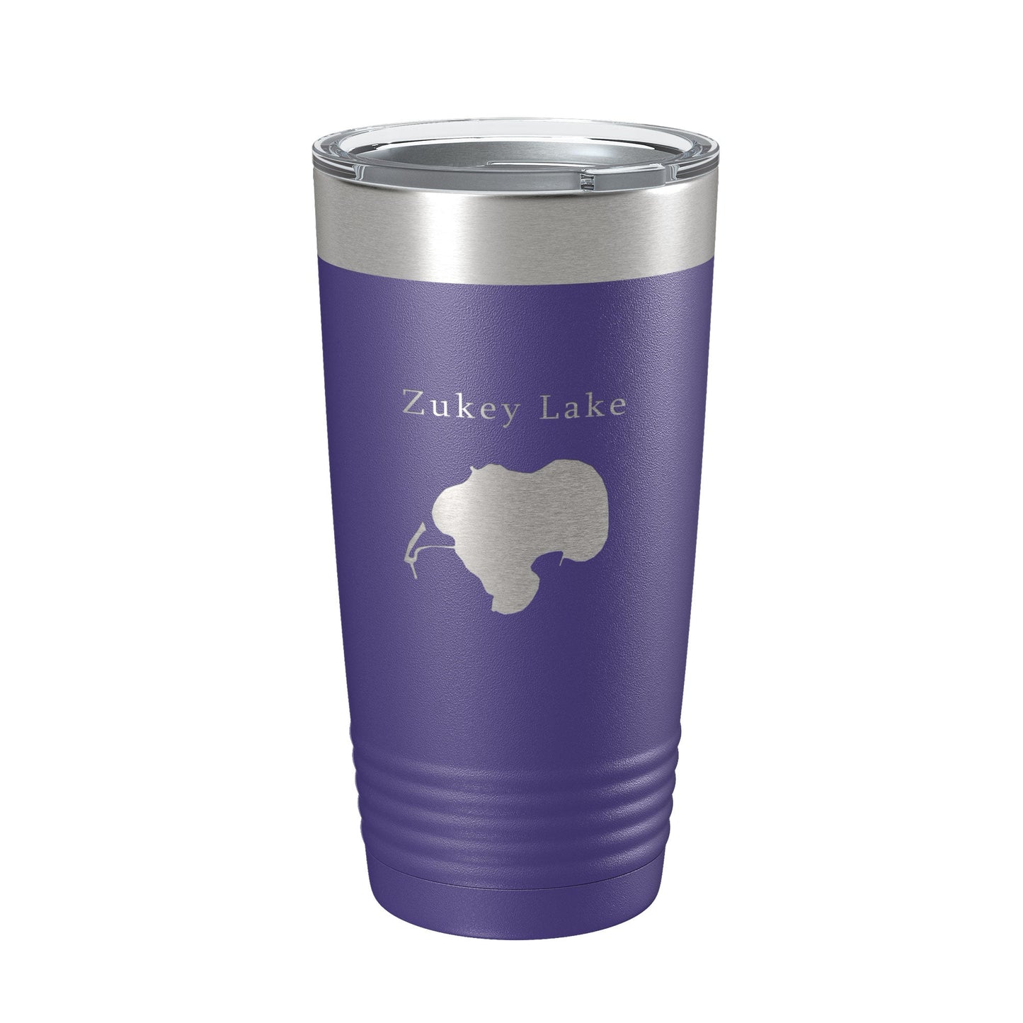 Zukey Lake Map Tumbler Travel Mug Insulated Laser Engraved Coffee Cup Huron River Chain of Lakes Michigan 20 oz-15