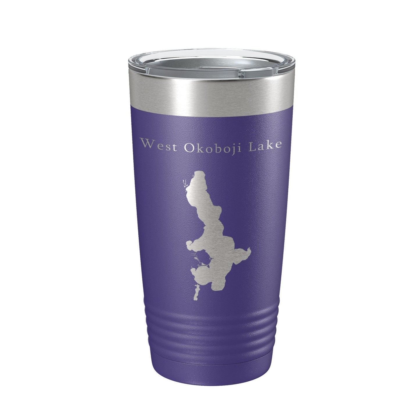 West Okoboji Lake Map Tumbler Travel Mug Insulated Laser Engraved Coffee Cup Iowa 20 oz-15