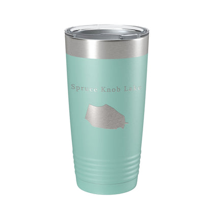 Spruce Knob Lake Map Tumbler Travel Mug Insulated Laser Engraved Coffee Cup West Virginia 20 oz-12