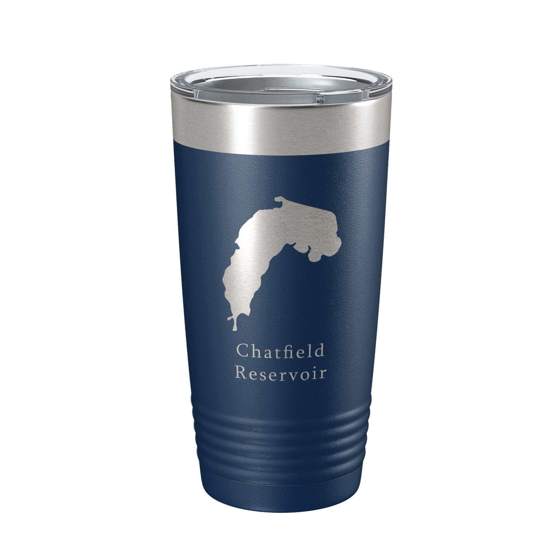 Chatfield Reservoir Tumbler Lake Map Travel Mug Insulated Laser Engraved Coffee Cup Colorado 20 oz-2