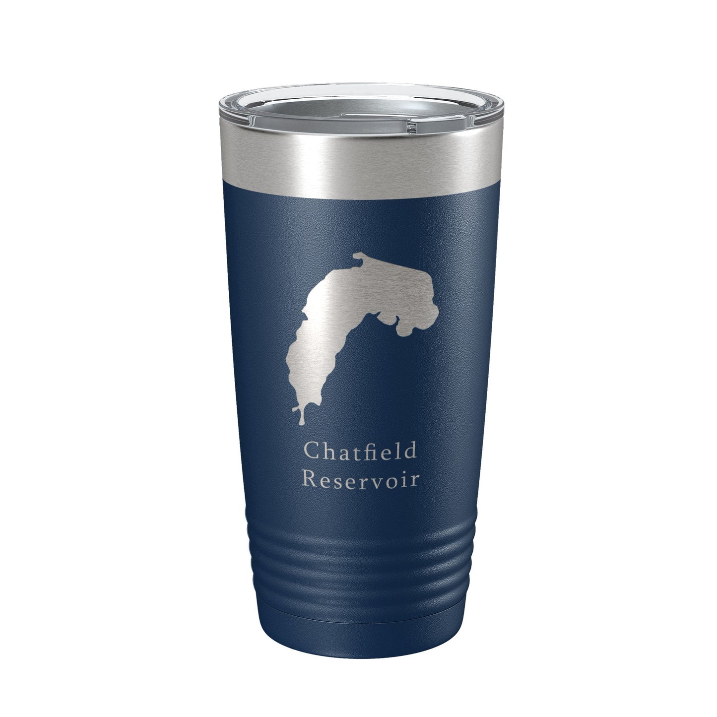 Chatfield Reservoir Tumbler Lake Map Travel Mug Insulated Laser Engraved Coffee Cup Colorado 20 oz-8