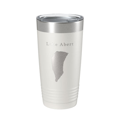 Lake Abert Map Tumbler Travel Mug Insulated Laser Engraved Coffee Cup Oregon 20 oz-1
