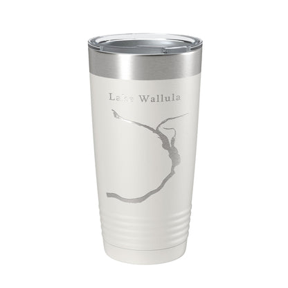 Lake Wallula Map Tumbler Travel Mug Insulated Laser Engraved Coffee Cup Oregon 20 oz-7