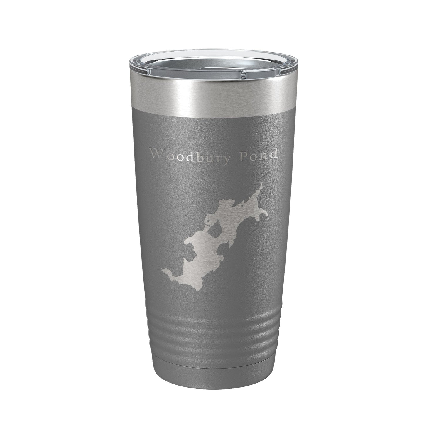 Woodbury Pond Tumbler Lake Map Travel Mug Insulated Laser Engraved Coffee Cup Maine 20 oz-16
