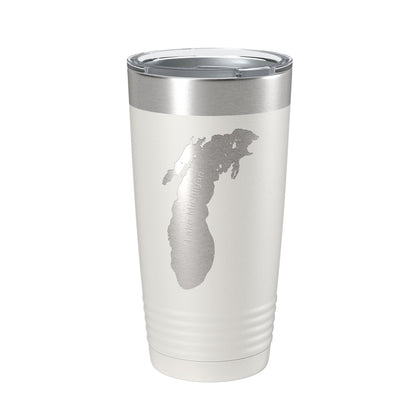 Lake Michigan Map Tumbler Travel Mug Insulated Laser Engraved Coffee Cup Illinois Wisconsin Indiana Michigan 20 oz-7