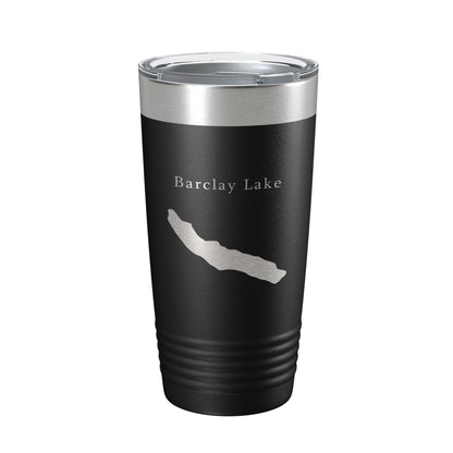 Barclay Lake Map Tumbler Travel Mug Insulated Laser Engraved Coffee Cup Washington 20 oz-5
