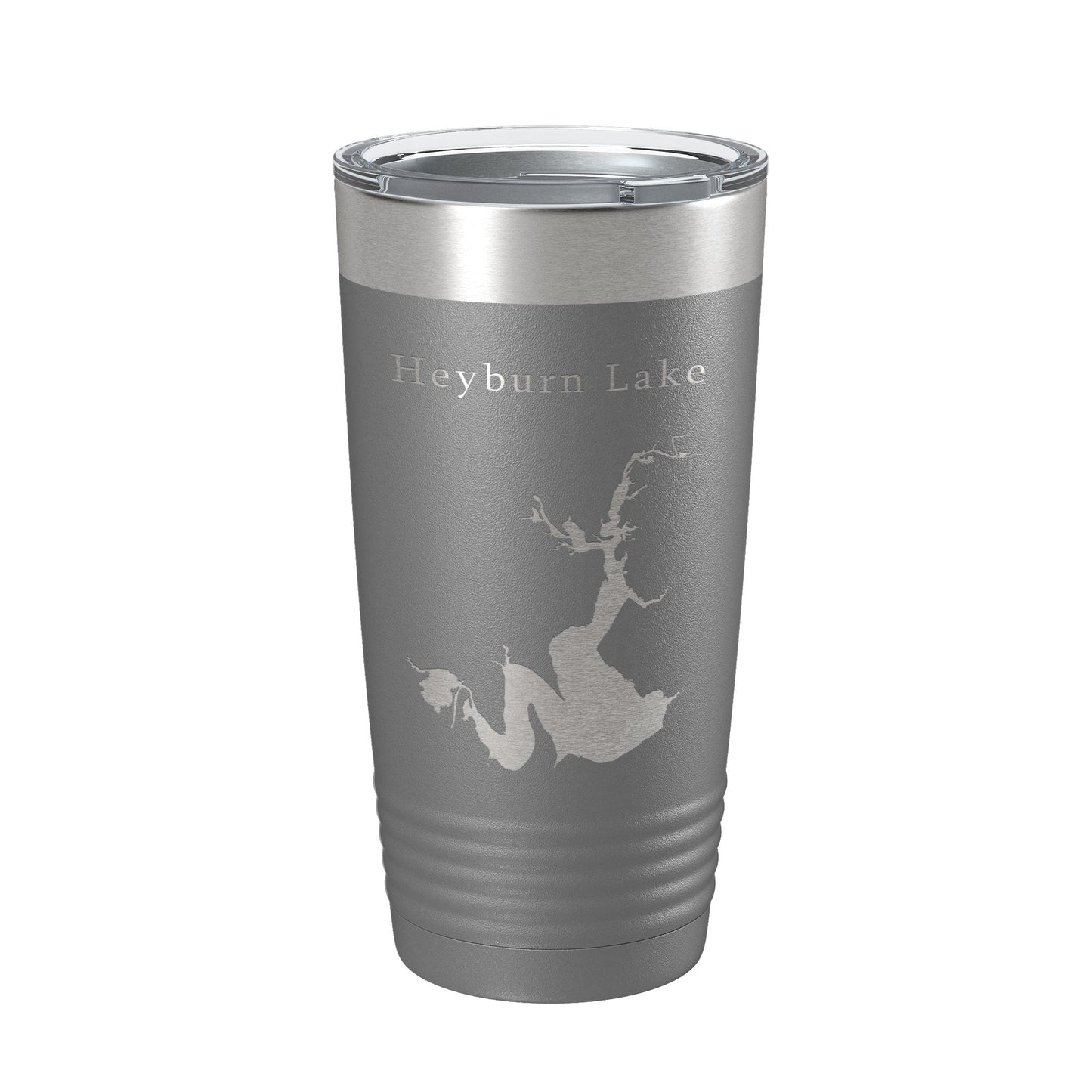Heyburn Lake Map Tumbler Travel Mug Insulated Laser Engraved Coffee Cup Oklahoma 20 oz-16