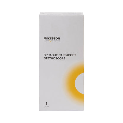Sprague Stethoscope McKesson LUMEON™ Black 2-Tube 22 Inch Tube Double Sided Chestpiece