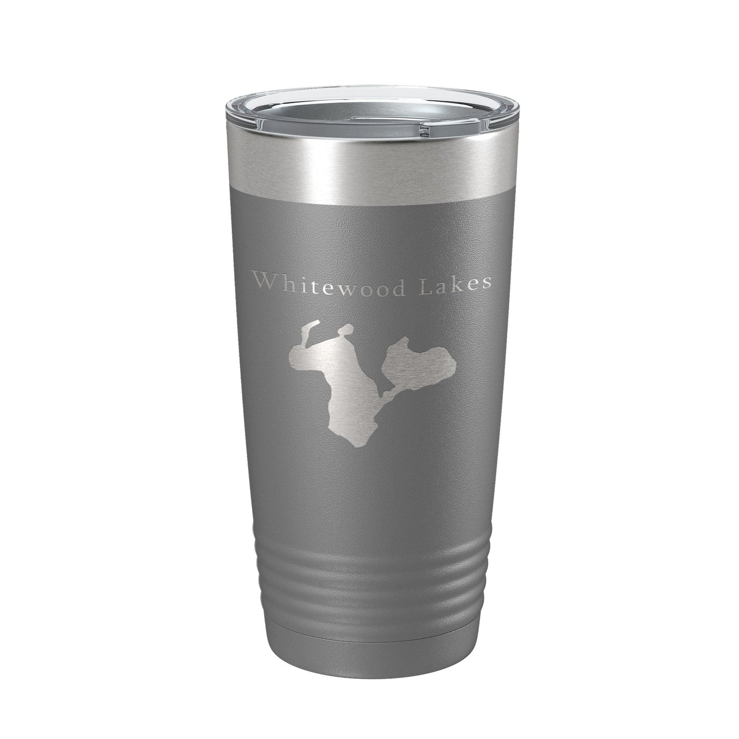 Whitewood Lakes Map Tumbler Travel Mug Insulated Laser Engraved Coffee Cup Huron River Chain of Lakes Michigan 20 oz-16