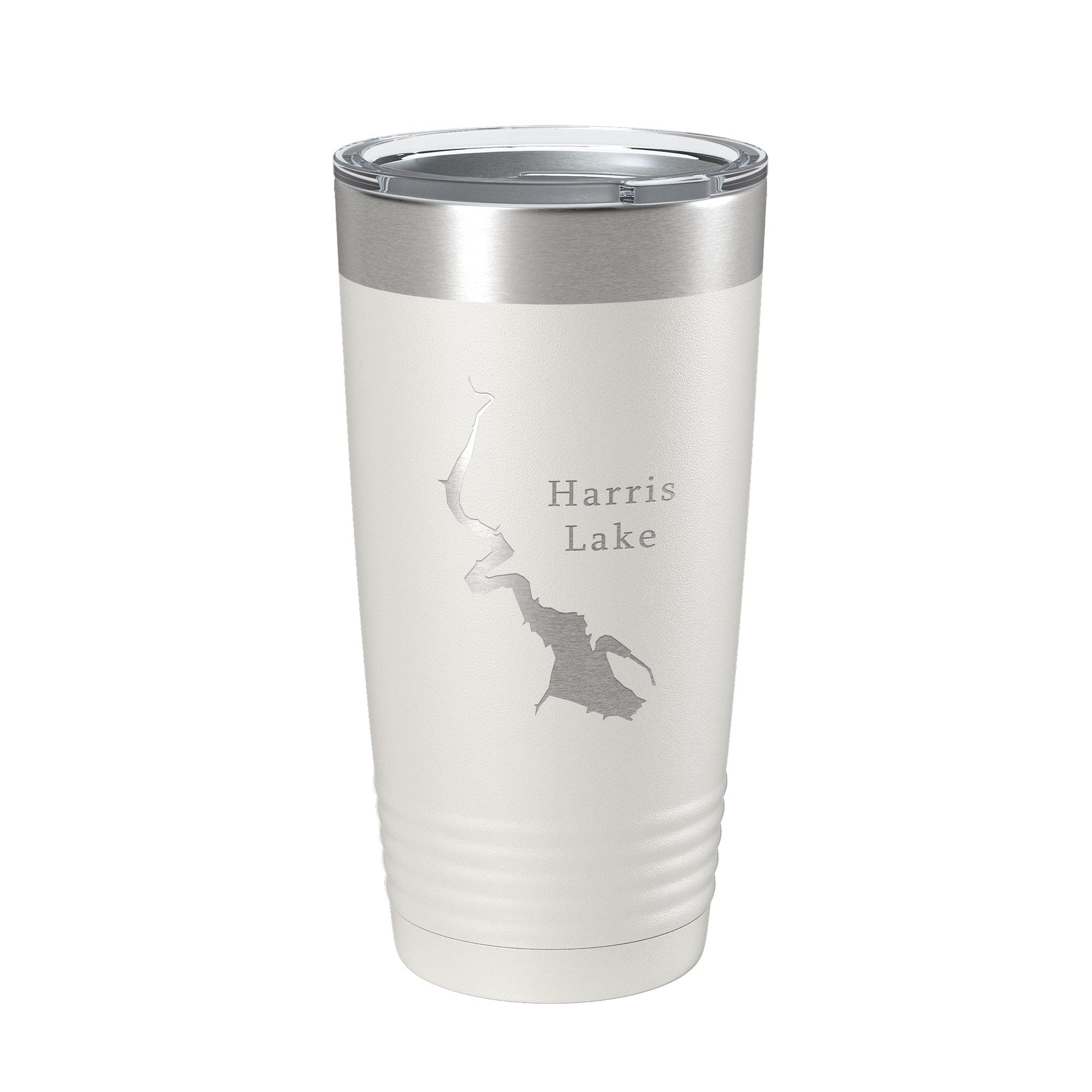 Harris Lake Map Tumbler Travel Mug Insulated Laser Engraved Coffee Cup Alabama 20 oz-1