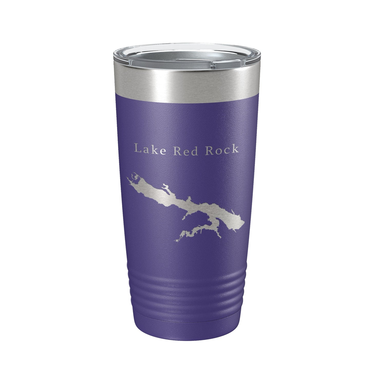 Lake Red Rock Map Tumbler Travel Mug Insulated Laser Engraved Coffee Cup Iowa 20 oz-15