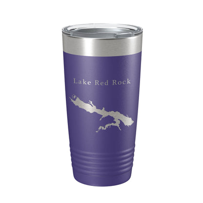 Lake Red Rock Map Tumbler Travel Mug Insulated Laser Engraved Coffee Cup Iowa 20 oz-15