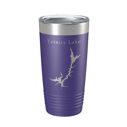 Trinity Lake Clair Engle Map Tumbler Travel Mug Insulated Laser Engraved Coffee Cup California 20 oz-15