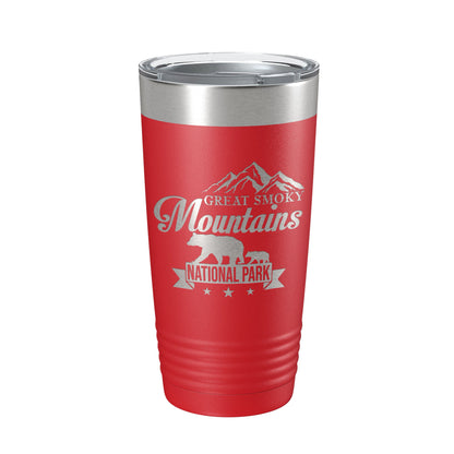 Great Smoky Mountains National Park Bear Tumbler GSMNP Travel Mug Gift Insulated Laser Engraved Coffee Cup 20 oz-10