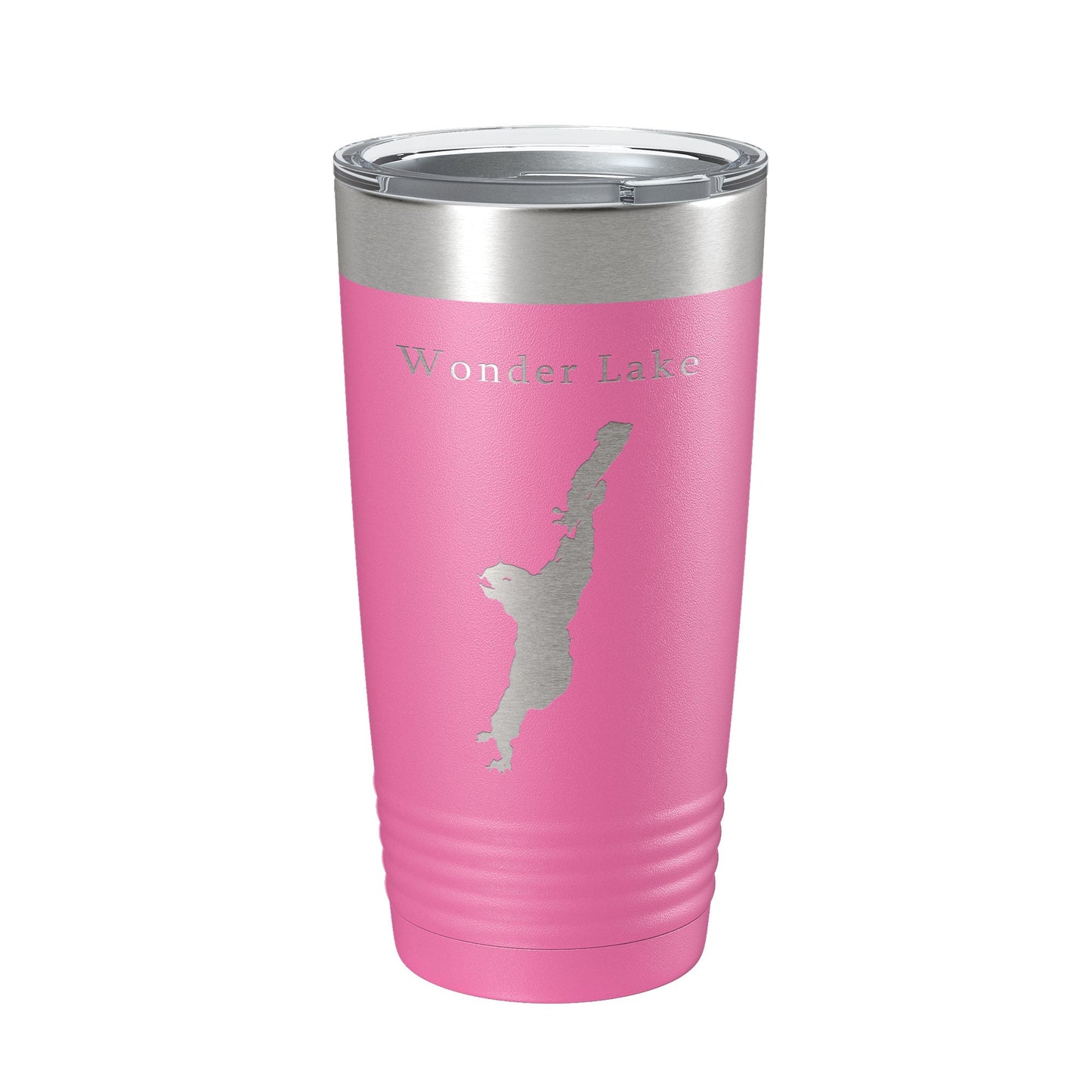 Wonder Lake Map Tumbler Travel Mug Insulated Laser Engraved Coffee Cup Illinois 20 oz-11
