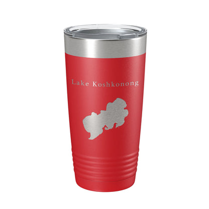 Lake Koshkonong Map Tumbler Travel Mug Insulated Laser Engraved Coffee Cup Wisconsin 20 oz-10