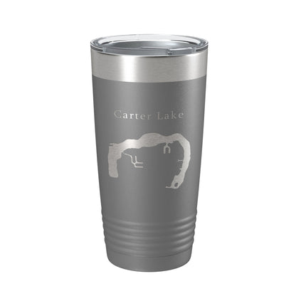 Carter Lake Map Tumbler Travel Mug Insulated Laser Engraved Coffee Cup Iowa Omaha Nebraska 20 oz-16