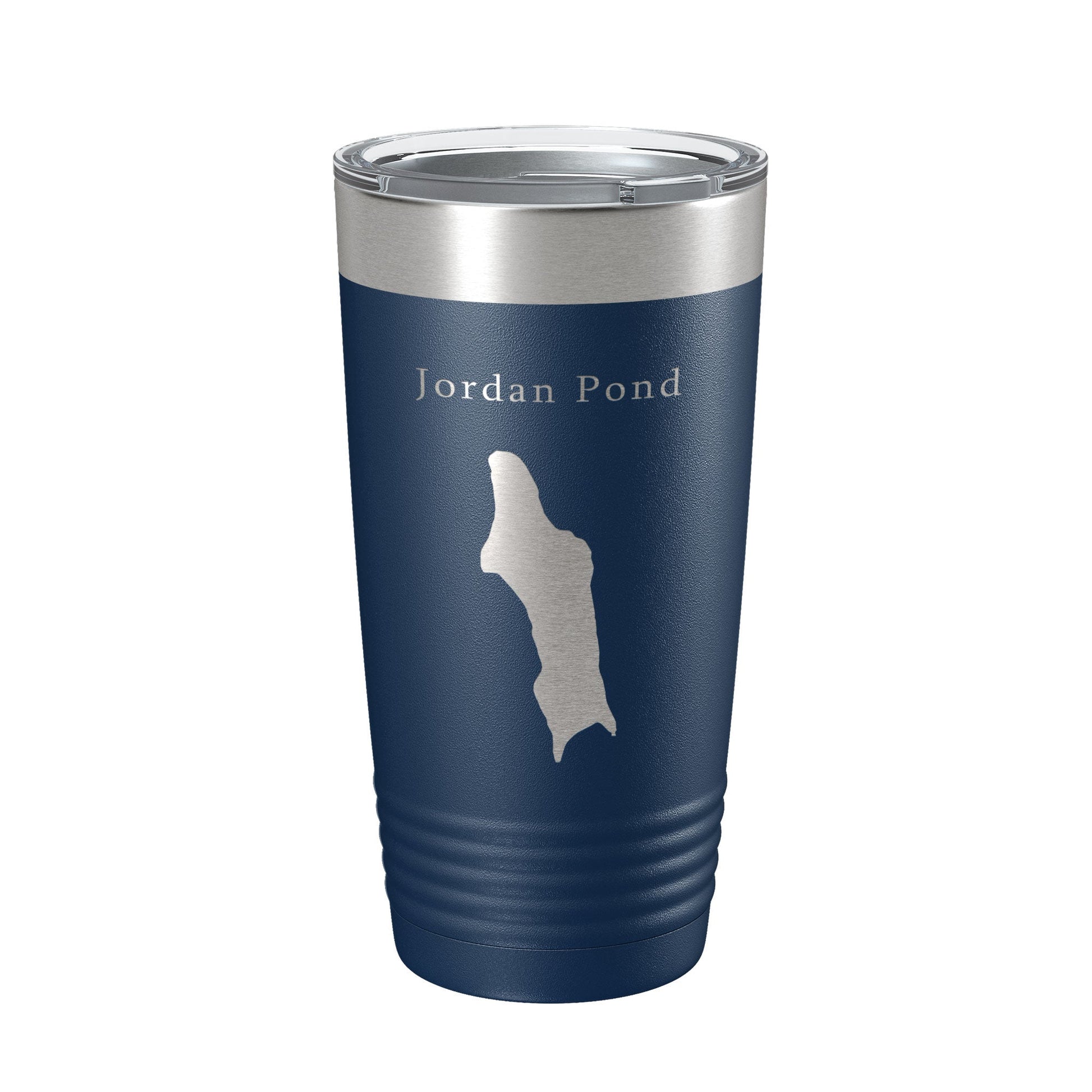 Jordan Pond Tumbler Lake Map Travel Mug Insulated Laser Engraved Coffee Cup Acadia Maine 20 oz-2
