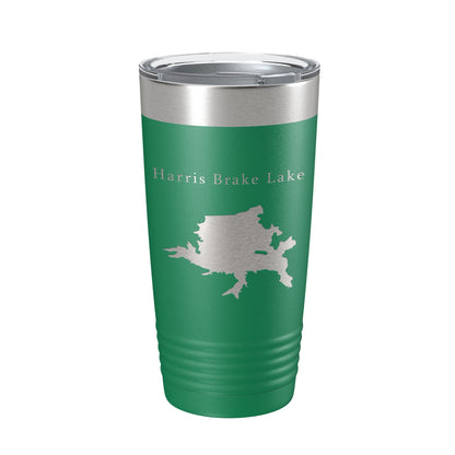 Harris Brake Lake Map Tumbler Travel Mug Insulated Laser Engraved Coffee Cup Arkansas 20 oz-9