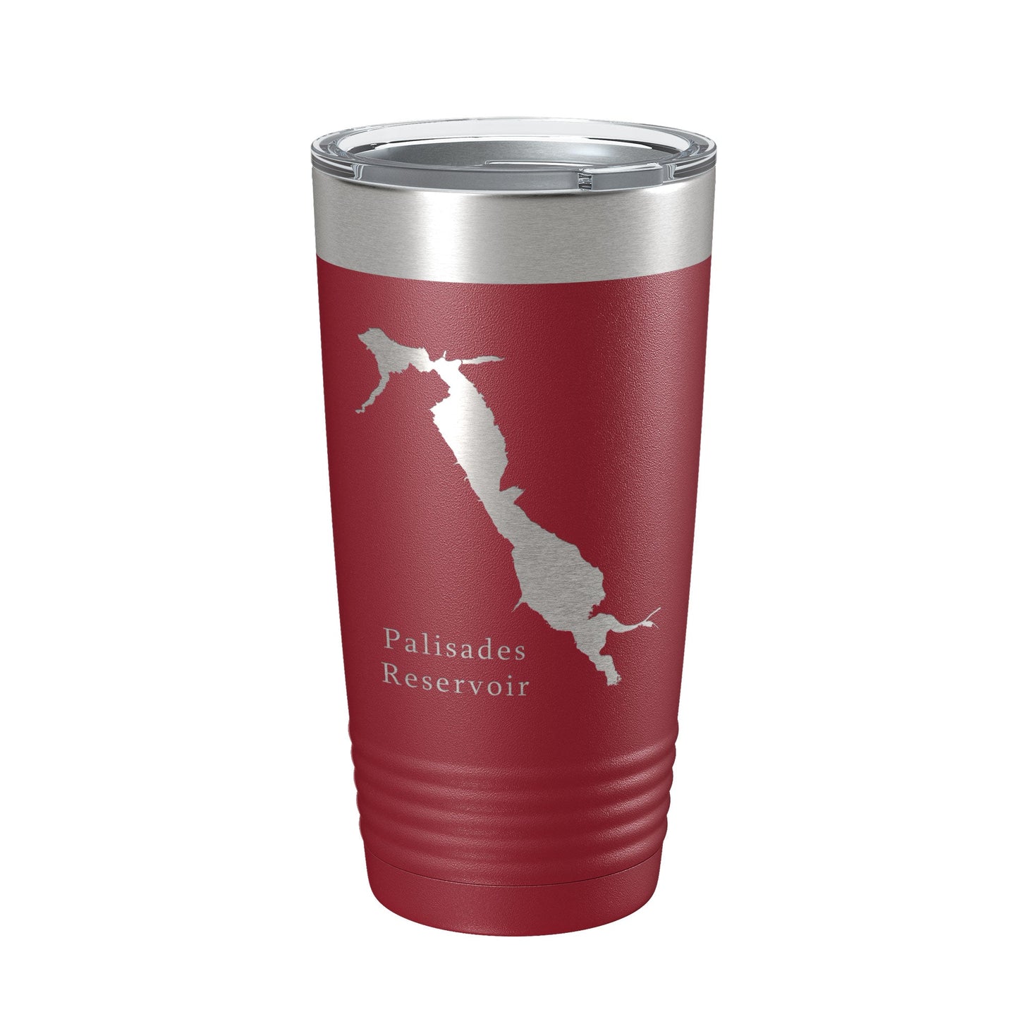 Palisades Reservoir Tumbler Lake Map Travel Mug Insulated Laser Engraved Coffee Cup Idaho Wyoming 20 oz-18