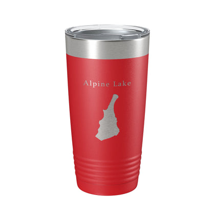 Alpine Lake Hull's Map Tumbler Travel Mug Insulated Laser Engraved Coffee Cup West Virginia 20 oz-10
