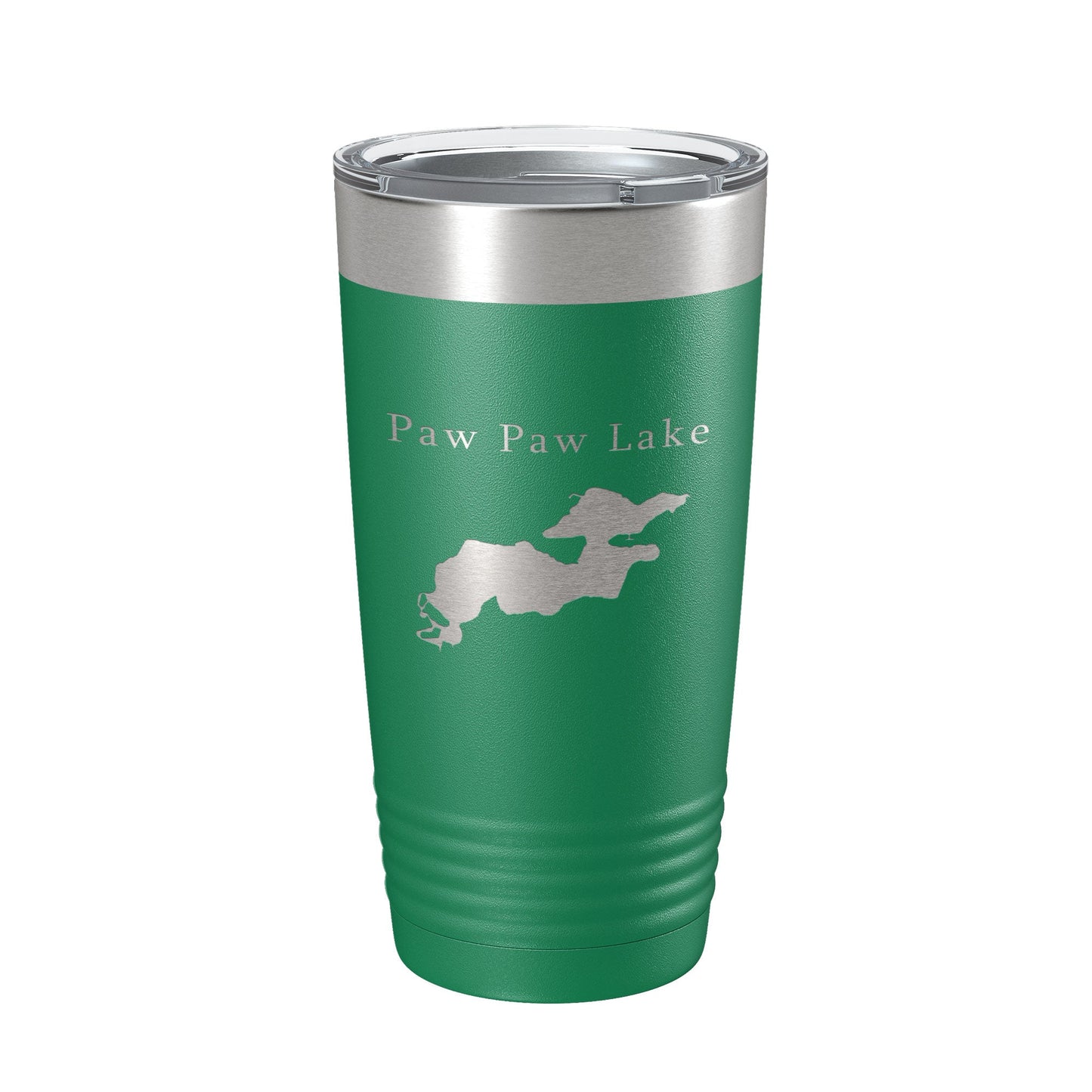 Paw Paw Lake Map Tumbler Travel Mug Insulated Laser Engraved Coffee Cup Michigan 20 oz-9