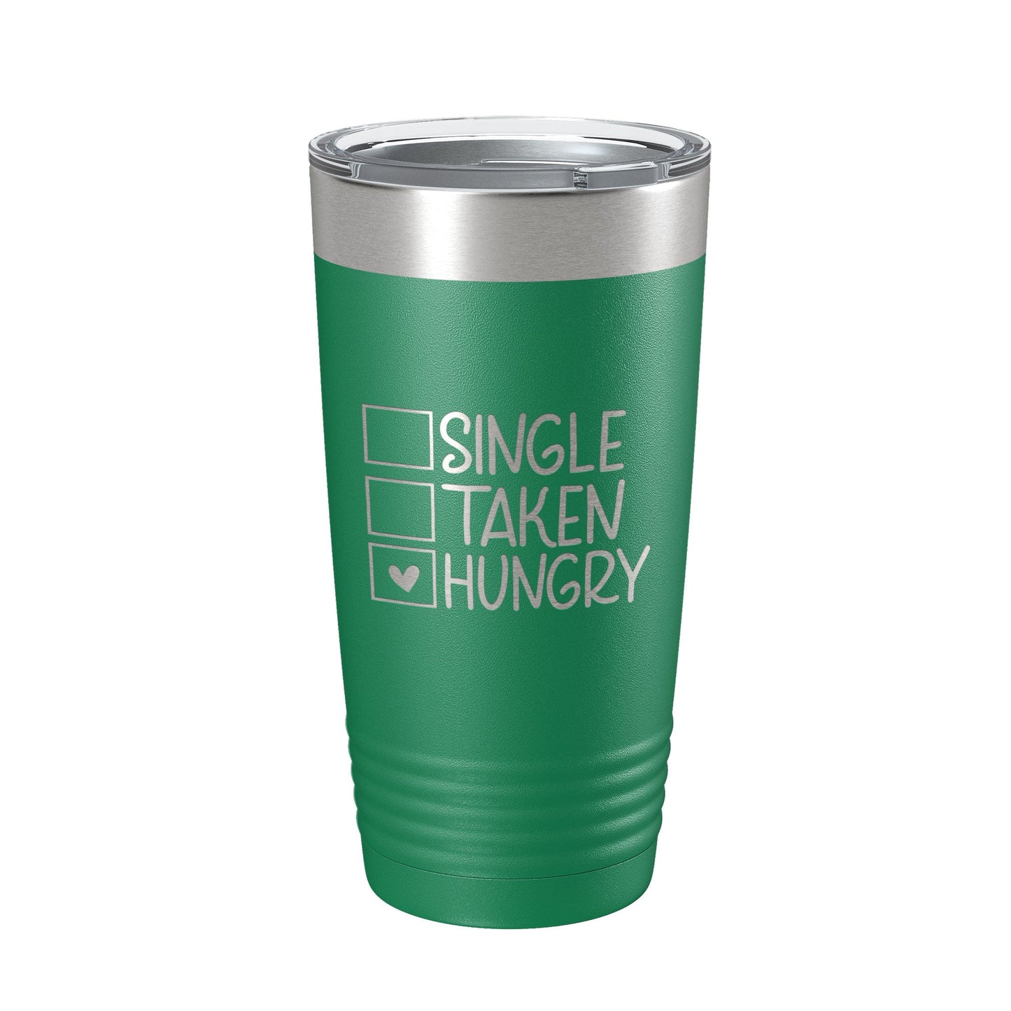 Funny Valentine's Day Checklist Tumbler Single Taken Hungry Travel Mug Insulated Laser Engraved Coffee Cup 20 oz-9