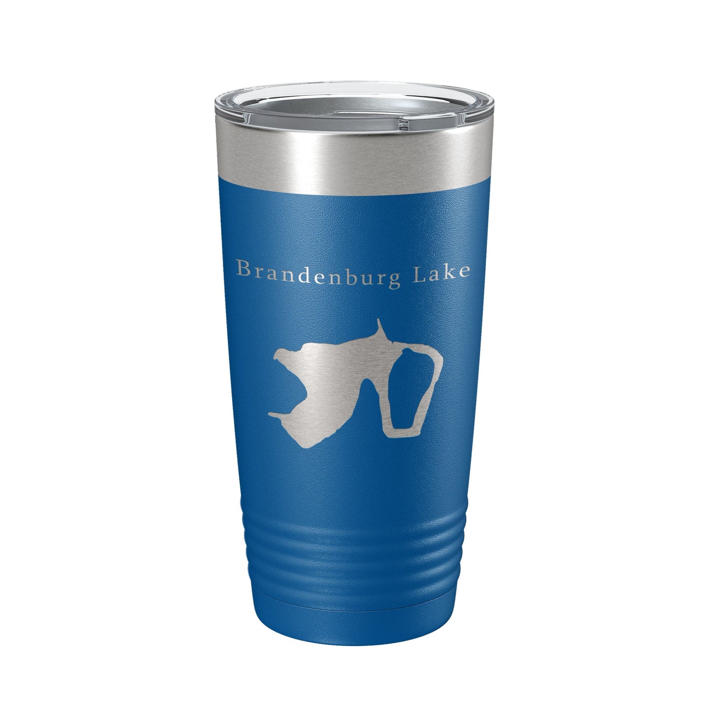 Brandenburg Lake Map Tumbler Travel Mug Insulated Laser Engraved Coffee Cup Illinois 20 oz-6