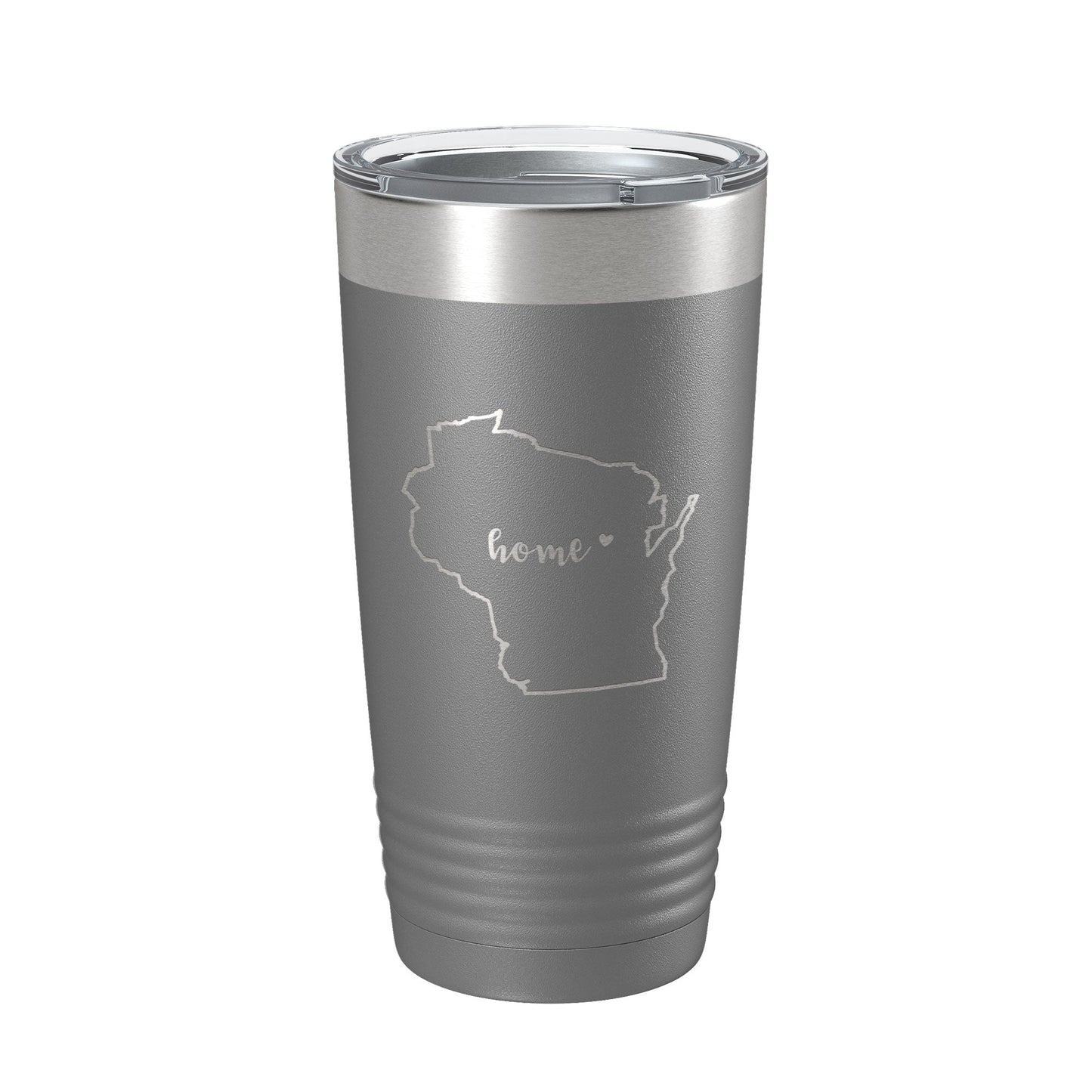Wisconsin Tumbler Home State Travel Mug Insulated Laser Engraved Map Coffee Cup 20 oz-16