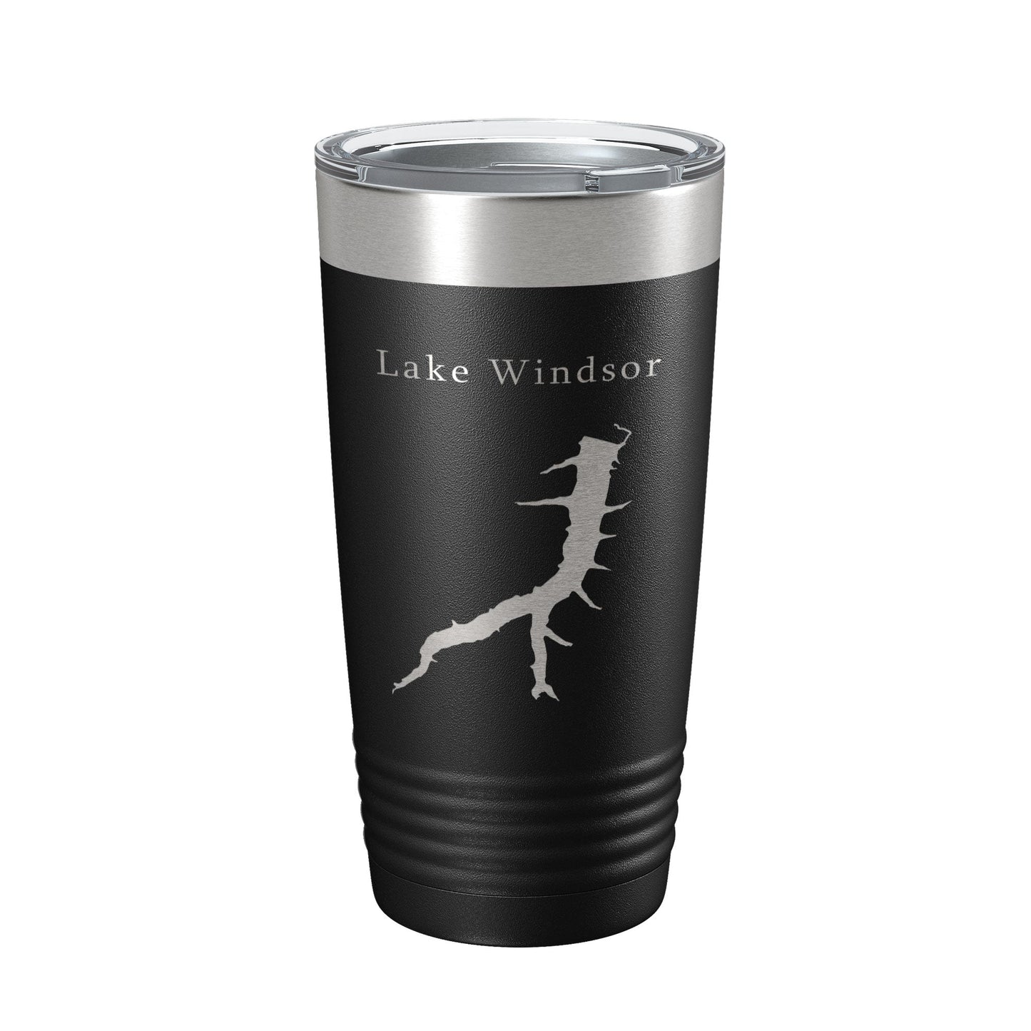 Lake Windsor Map Tumbler Travel Mug Insulated Laser Engraved Coffee Cup Arkansas 20 oz-0