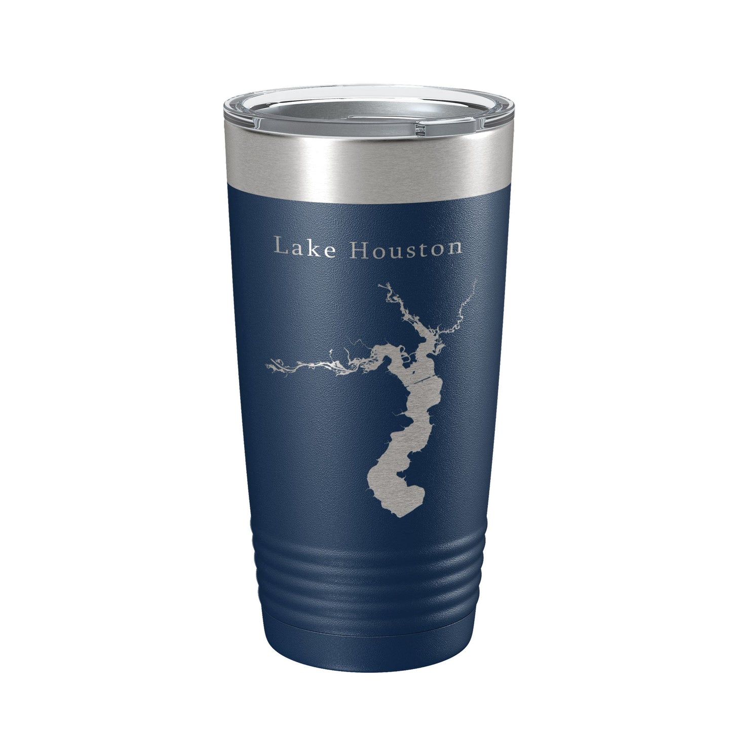 Lake Houston Map Tumbler Travel Mug Insulated Laser Engraved Coffee Cup Texas 20 oz-2