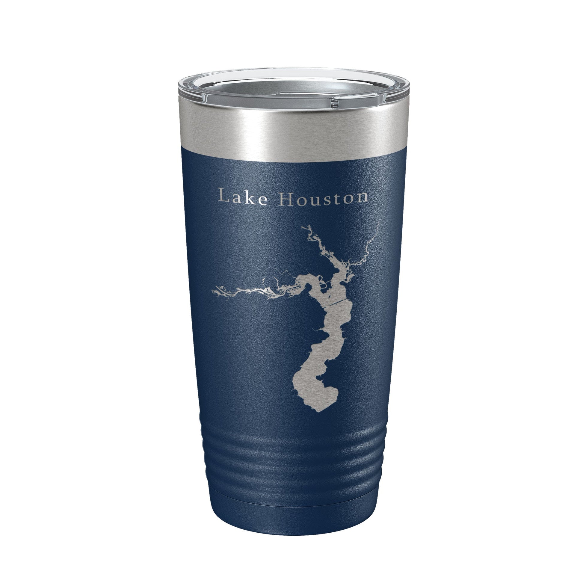 Lake Houston Map Tumbler Travel Mug Insulated Laser Engraved Coffee Cup Texas 20 oz-2