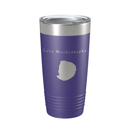 Lake Weohyakapka Map Tumbler Travel Mug Insulated Laser Engraved Coffee Cup Florida 20 oz-15