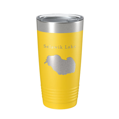 Selawik Lake Map Tumbler Travel Mug Insulated Laser Engraved Coffee Cup Alaska 20 oz-19
