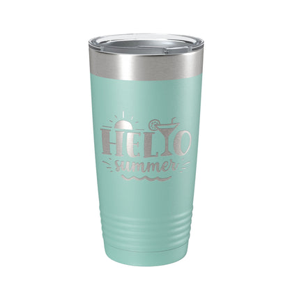 Hello Summer Tumbler Travel Mug Insulated Laser Engraved Coffee Cup 20 oz-12
