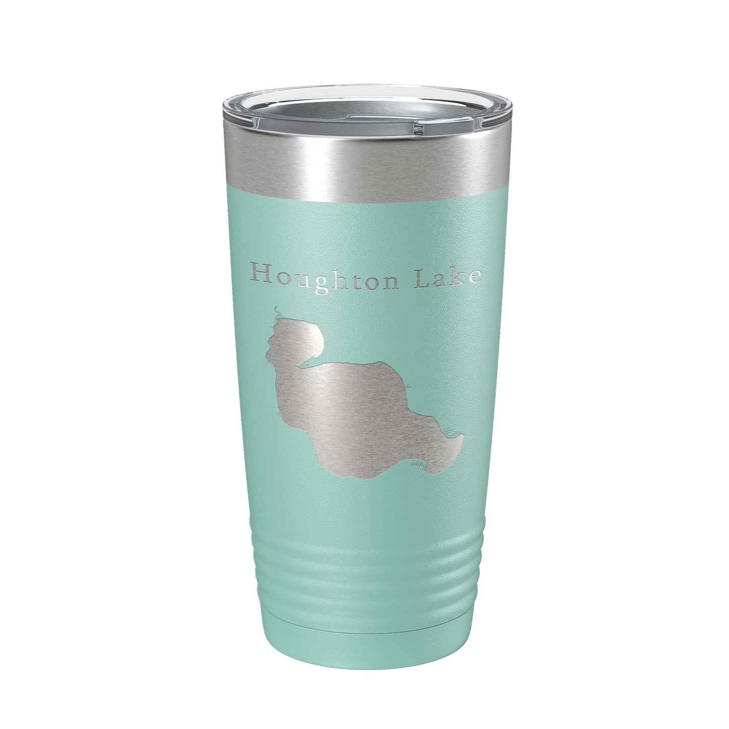Houghton Lake Map Tumbler Travel Mug Insulated Laser Engraved Coffee Cup Michigan 20 oz-12