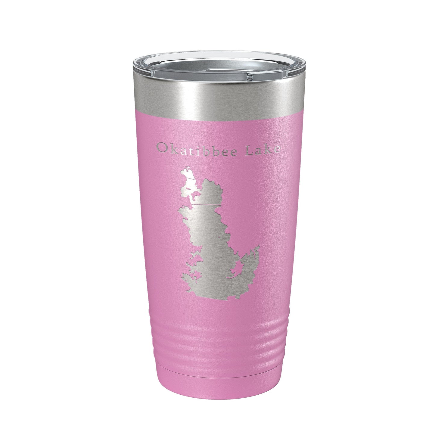 Okatibbee Lake Map Tumbler Travel Mug Insulated Laser Engraved Coffee Cup Mississippi 20 oz-14