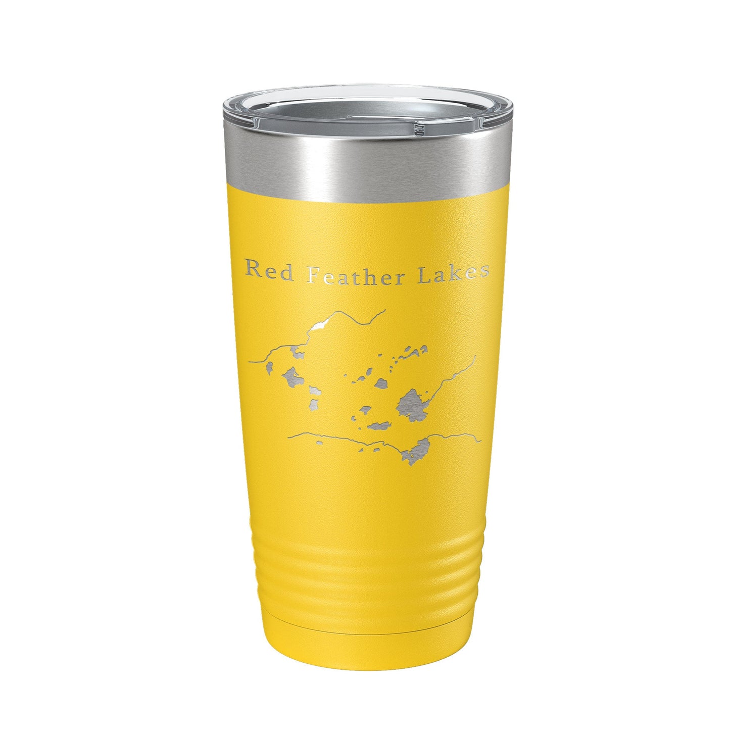 Red Feather Lakes Map Tumbler Travel Mug Insulated Laser Engraved Coffee Cup Colorado 20 oz-19