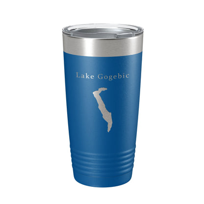 Lake Gogebic Map Tumbler Travel Mug Insulated Laser Engraved Coffee Cup Michigan 20 oz-6