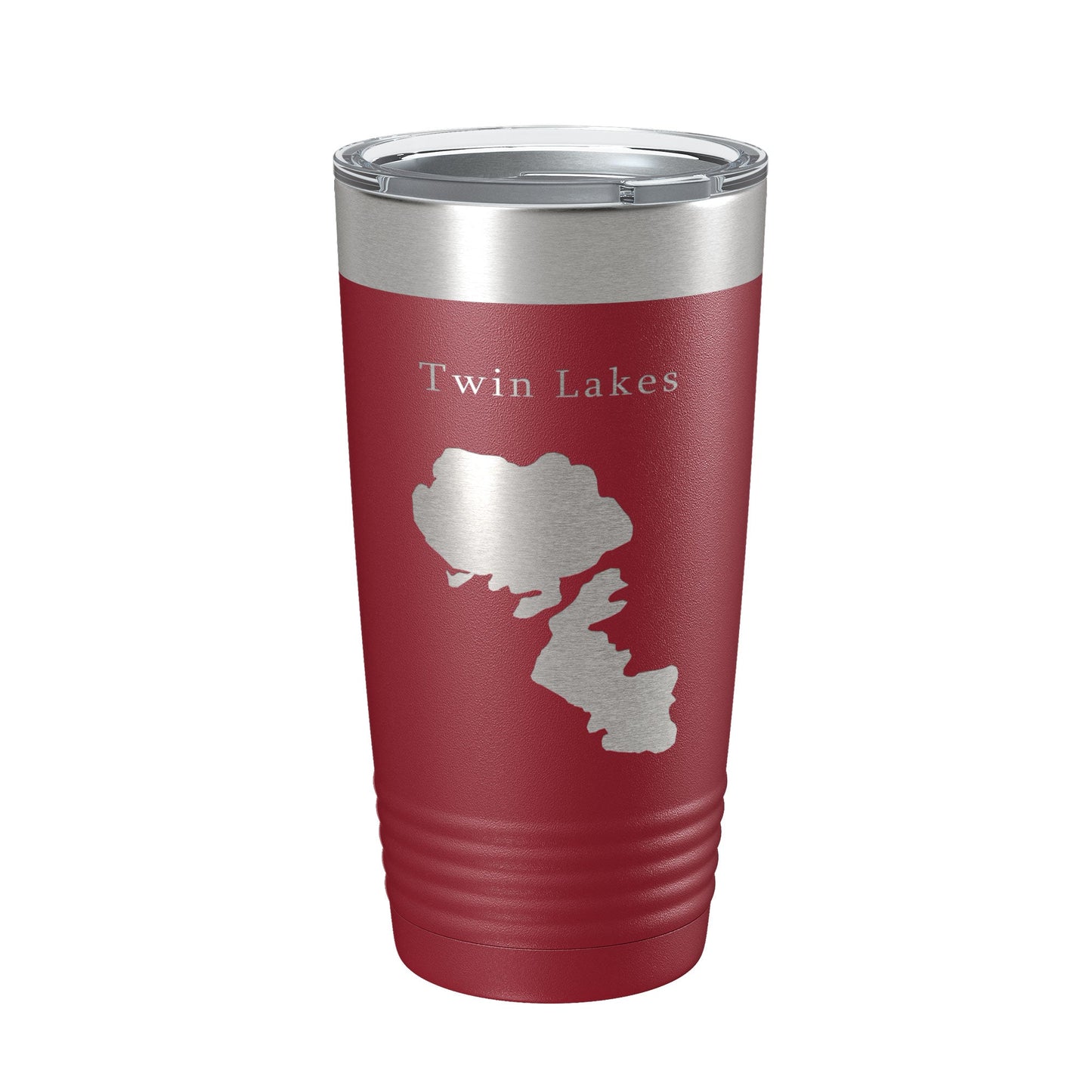 Twin Lakes Map Tumbler Travel Mug Insulated Laser Engraved Coffee Cup Idaho 20 oz-18