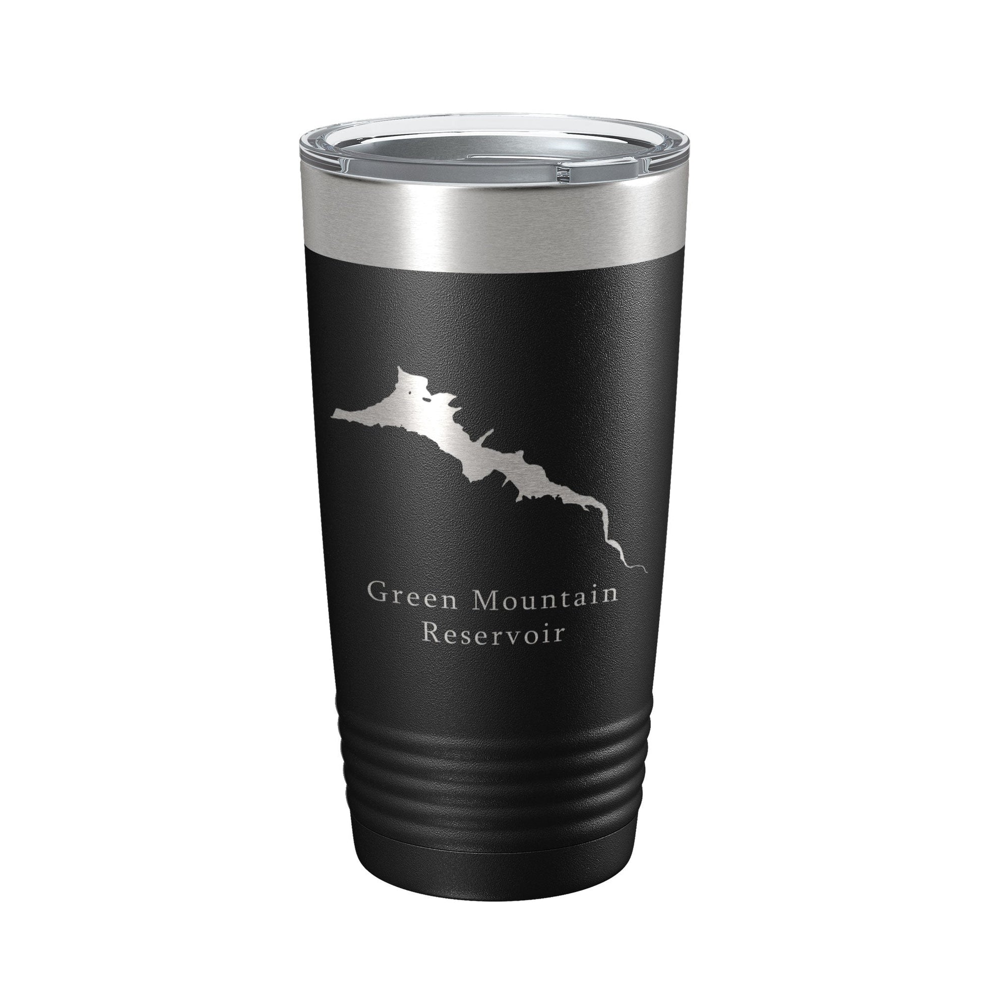 Green Mountain Reservoir Tumbler Lake Map Travel Mug Insulated Laser Engraved Coffee Cup Colorado 20 oz-5