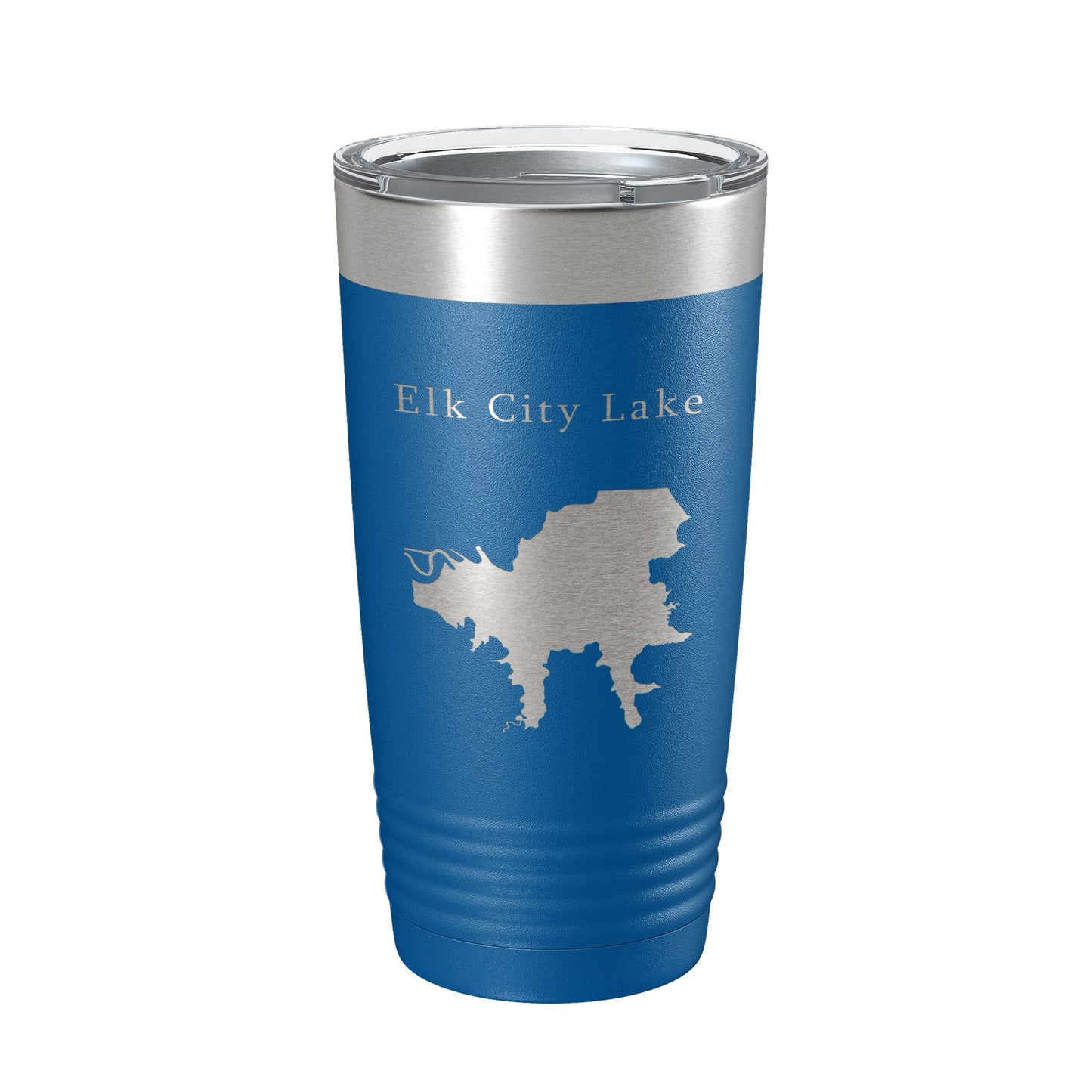 Elk City Lake Map Tumbler Travel Mug Insulated Laser Engraved Coffee Cup Kansas 20 oz-6