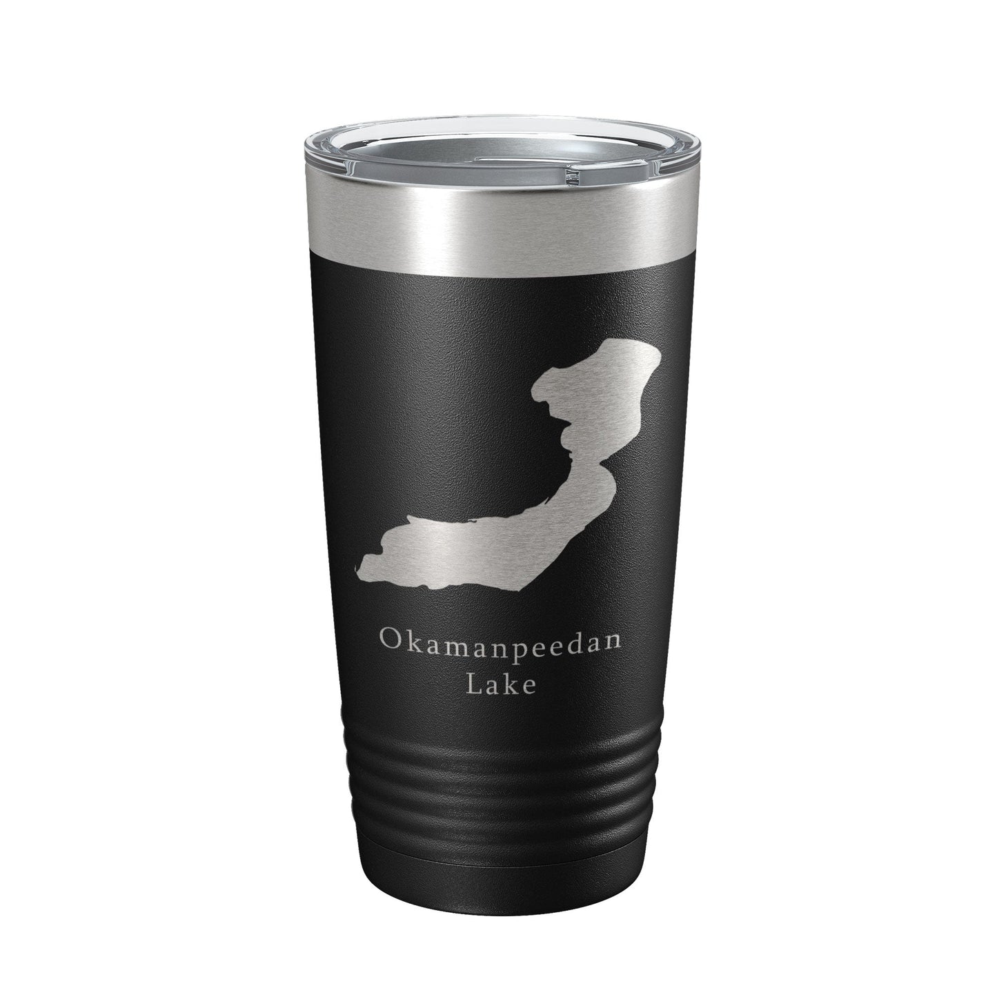 Okamanpeedan Lake Map Tumbler Travel Mug Insulated Laser Engraved Coffee Cup Iowa Minnesota 20 oz-5