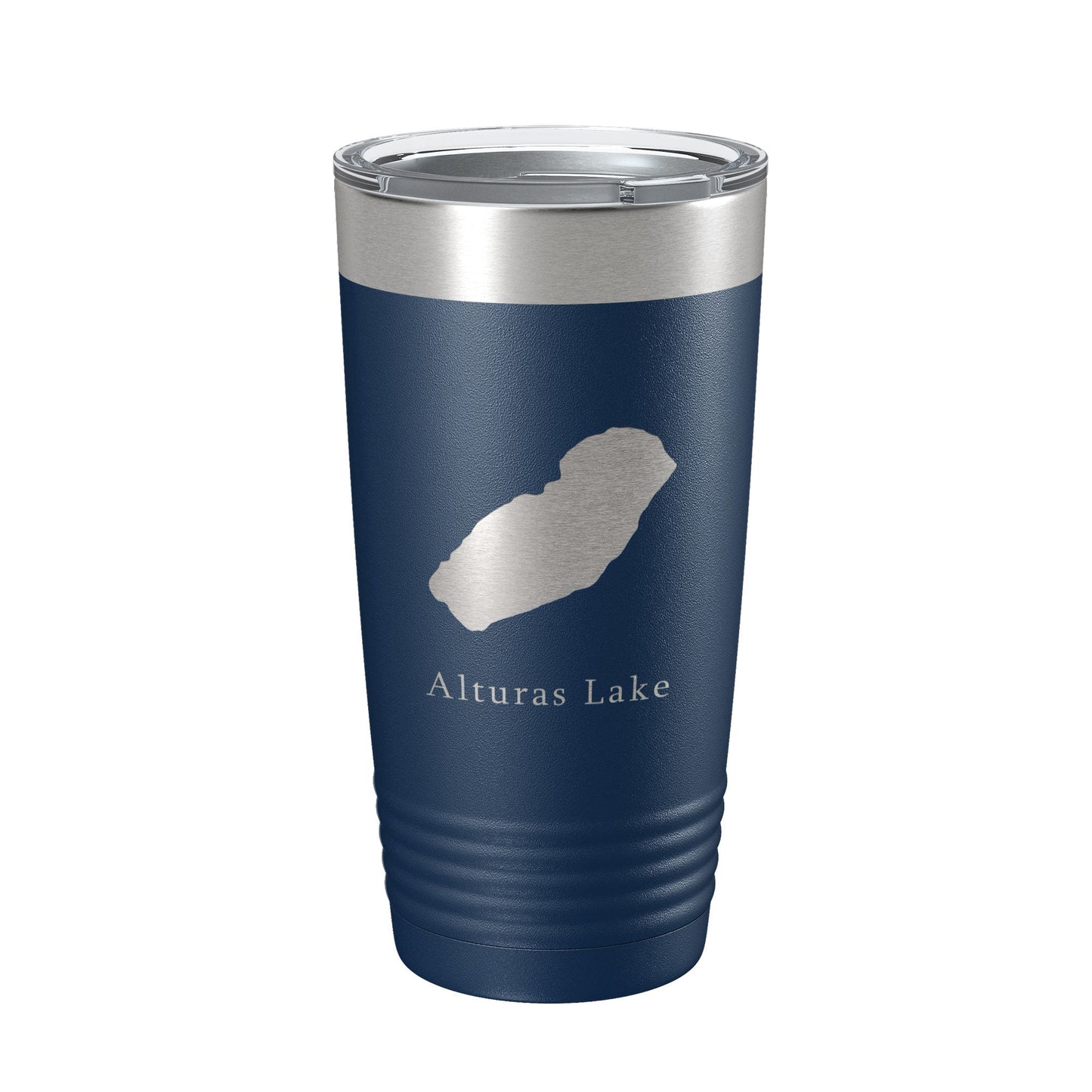 Alturas Lake Map Tumbler Travel Mug Insulated Laser Engraved Coffee Cup Idaho 20 oz-2