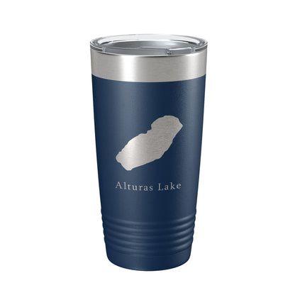 Alturas Lake Map Tumbler Travel Mug Insulated Laser Engraved Coffee Cup Idaho 20 oz-8