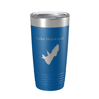 Lake Sherwood Map Tumbler Travel Mug Insulated Laser Engraved Coffee Cup West Virginia 20 oz-6