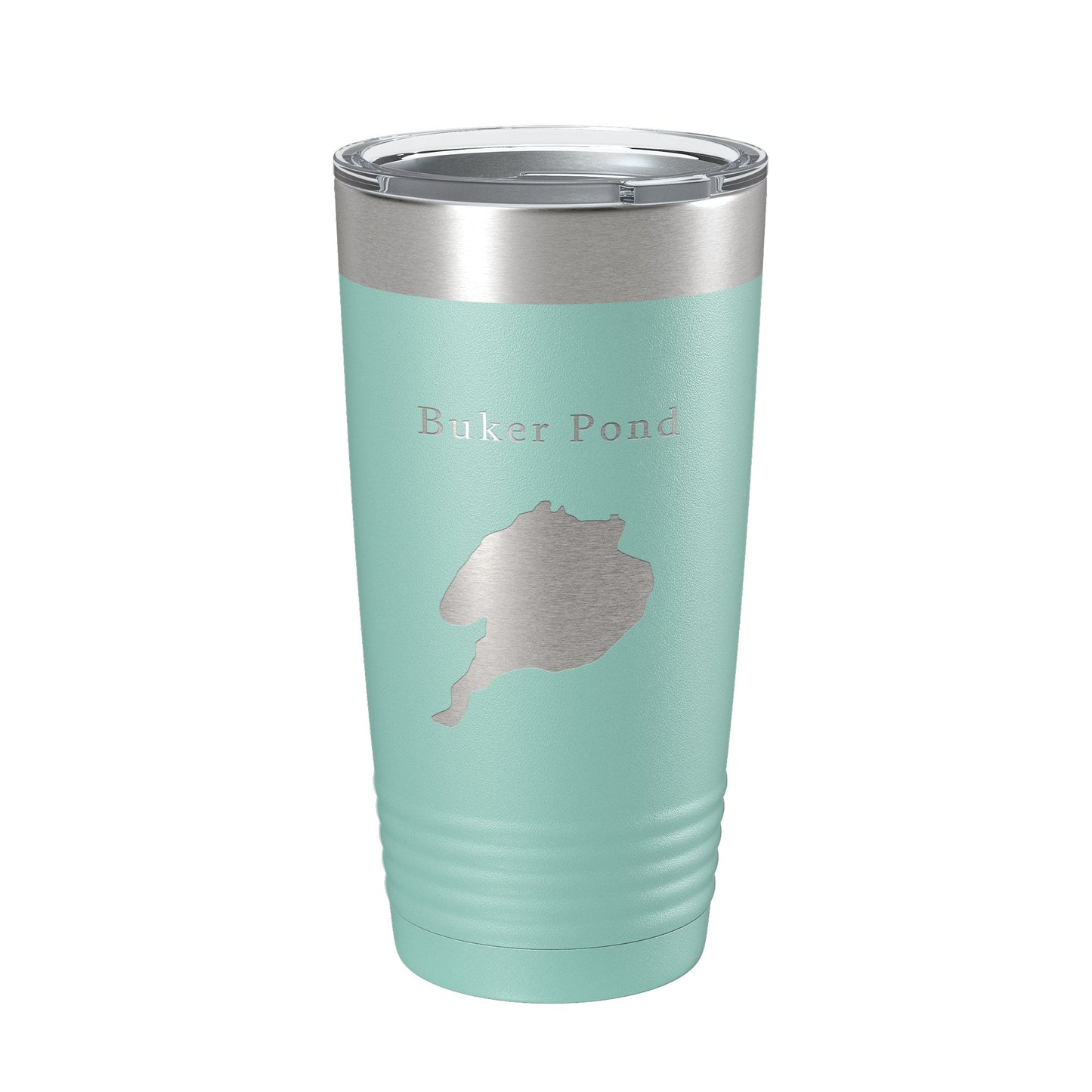 Buker Pond Tumbler Lake Map Travel Mug Insulated Laser Engraved Coffee Cup Maine 20 oz-12